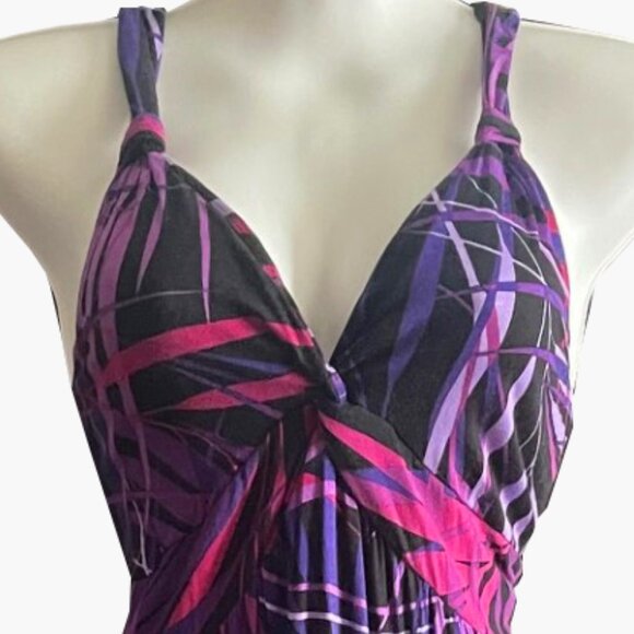 Tropical Print Summer Dress - Picture 2 of 6